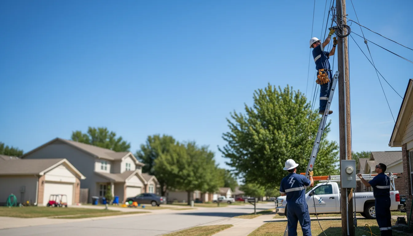 Residential electrician providing installation services in Newfield, ME